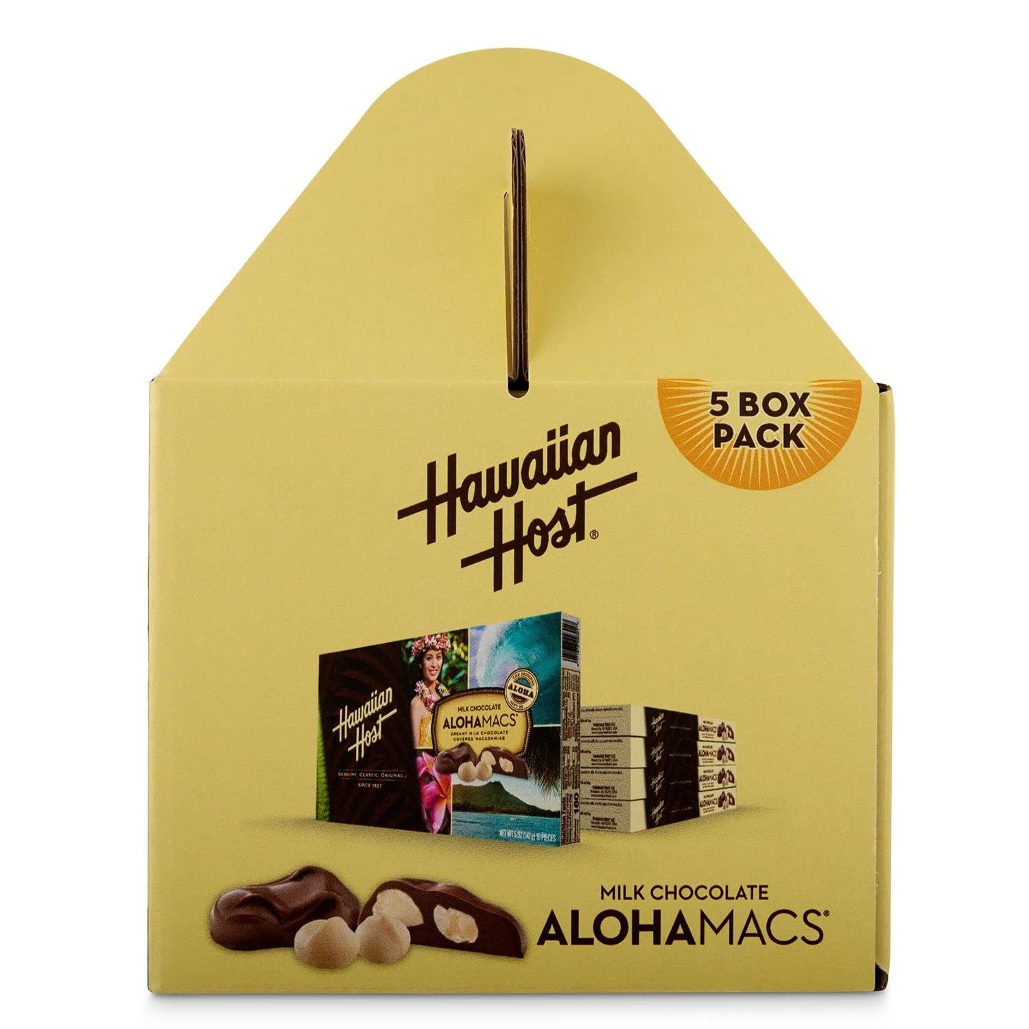 Amazon.com : Hawaiian Host Alohamacs Milk Chocolate Covered